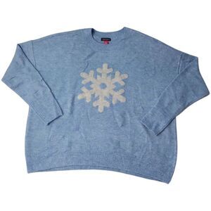 Vince Camuto Women's Warm Cozy Festive Holiday Sweater - Snowflake